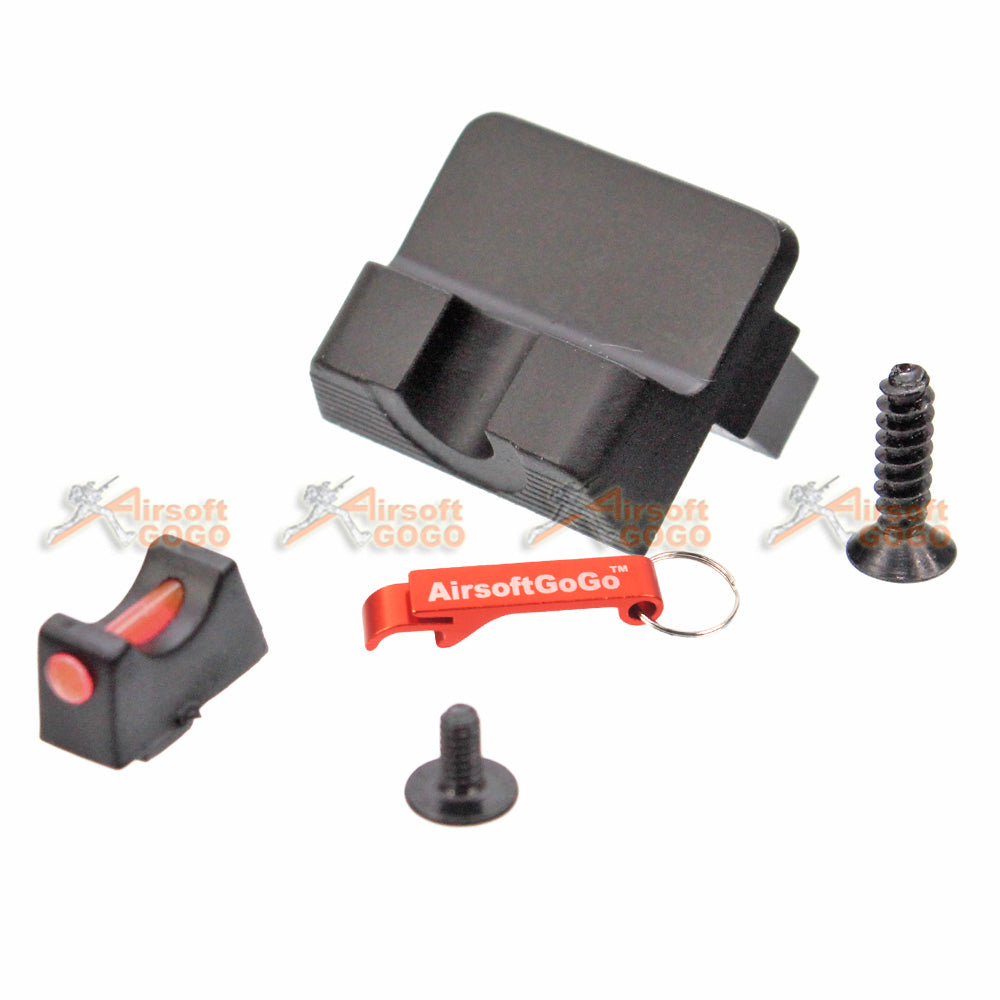 Custom slide for Marui G17 gas blowback gun ZEV type (black) Type 2