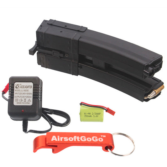 MP5 電動ガン用Battleaxe Dual 650連電動自動巻きのマガジン