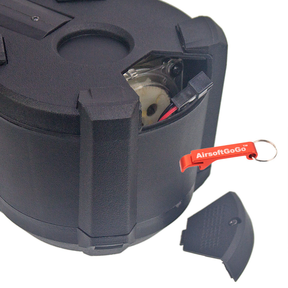 Electric Bullet Feed 1000 Drum Magazine for Marui/JingGong G36 SL8 Series Electric Gun (Black)