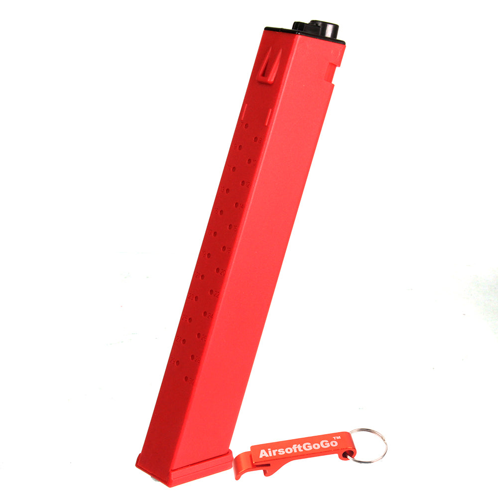 Classic Army NEMESIS X9 / G&G ARP9 common 120 round magazine (red)
