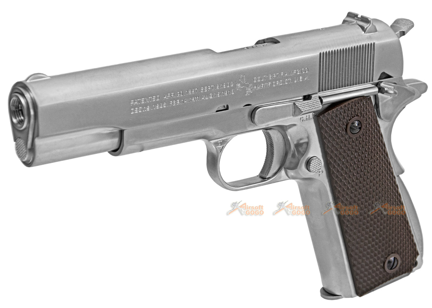 WE サイバーガン コルト1911 ガス ブローバック ( シルバー )
