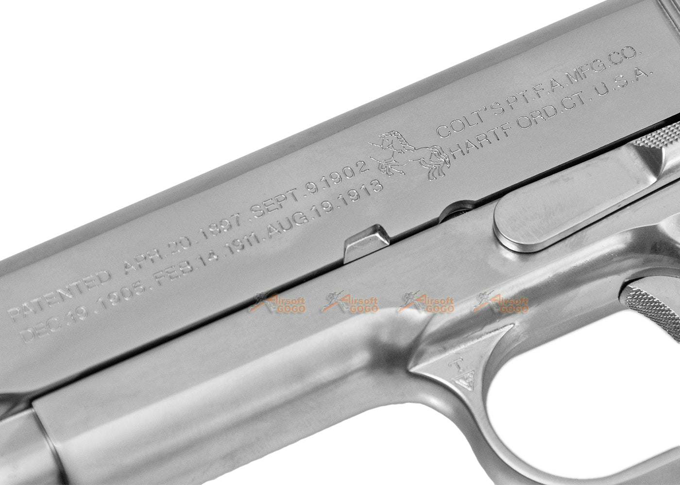 WE サイバーガン コルト1911 ガス ブローバック ( シルバー )