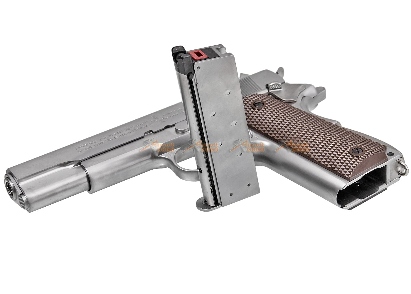 WE サイバーガン コルト1911 ガス ブローバック ( シルバー )