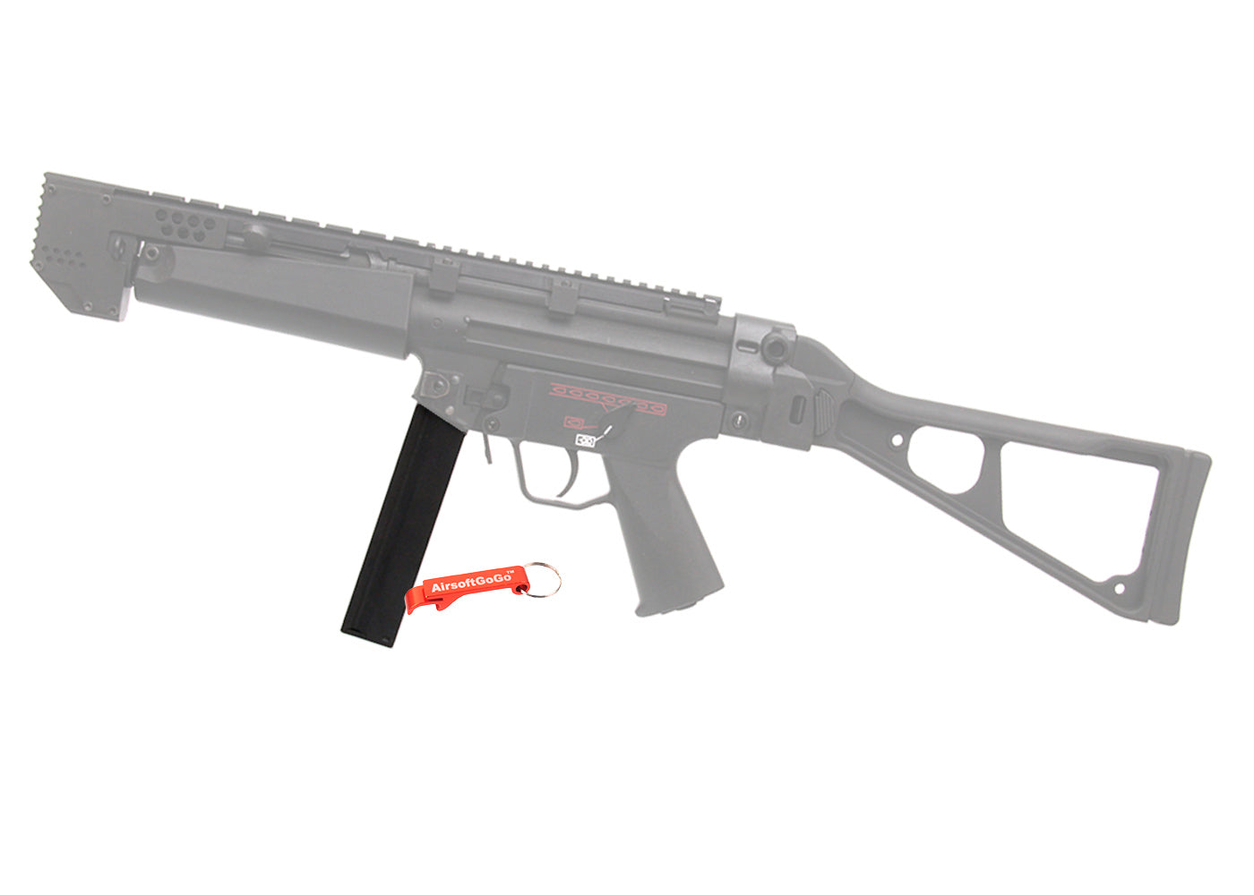 CYMA 電動ガンMP5用 110連 ストレートマガジン (ブラック)