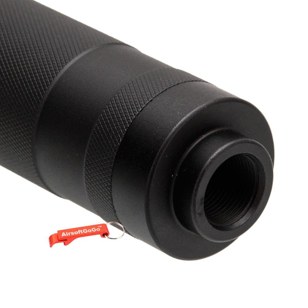 CYMA 195x30mm "NAVY SEAL TEAM" 14mm Reverse Thread Suppressor for AEG