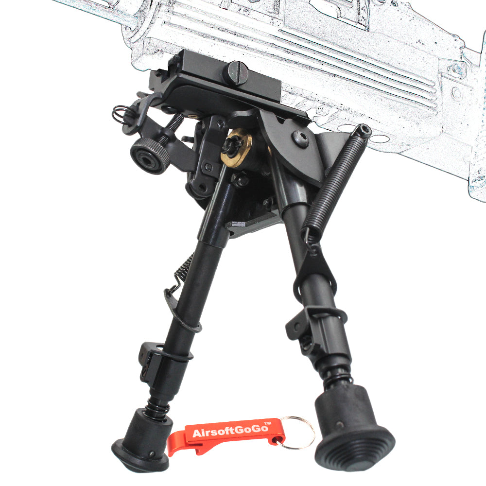 CYMA 6-9 inch telescoping and folding bipod with RAS adapter