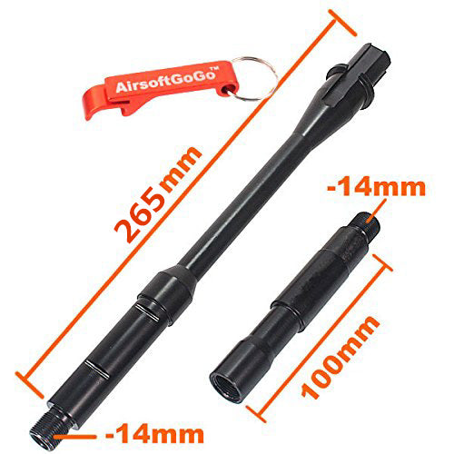 14.4 inch M4 aluminum outer barrel for electric gun Marui / G&P / Cyber gun