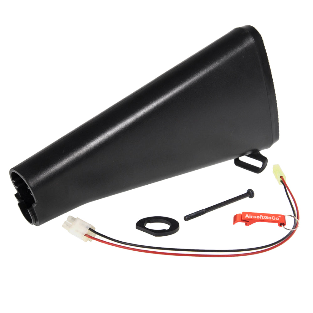 電動ガンM4 /M16用 D-BOYS M16A2タイプ フィクスドストック (ブラックカラー)
