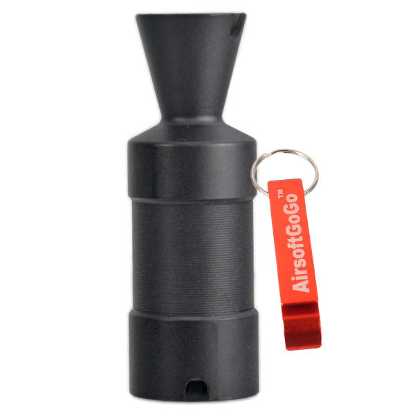 AK74/AK74U/AKS74U マルイ、APS、Dboys、 JG、CYMA 電動ガン用スチールフラッシュハイダー (14mm逆ネジ)