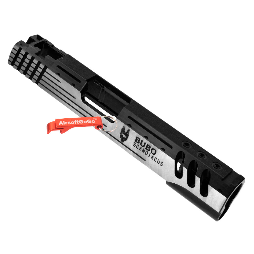 DEEP FIRE BUBO SCANDIACUS Metal 5.1 inch Custom Slide & Frame Set for Marui Hicapa 5.1