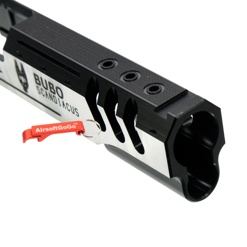 DEEP FIRE BUBO SCANDIACUS Metal 5.1 inch Custom Slide & Frame Set for Marui Hicapa 5.1
