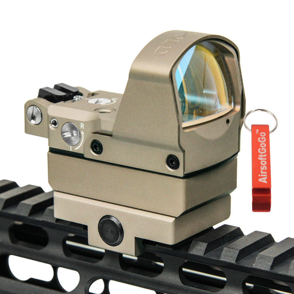 Marui Hi-Capa 5.1 G17 G18c & WE G17 G18c G19 G23 G34 G35 compatible PRO Red Dot Replica with 20mm rail mount (sandstone color)
