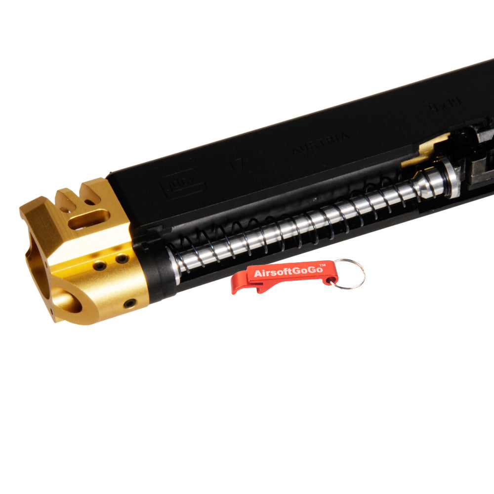 Marui / WE / VFC Aluminum Slide Compensator Type A for G17 & G18C (Gold)
