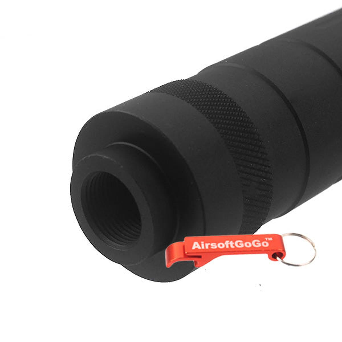電動ガン ・ ガスブローバックライフル用US GOVT サプレッサー14mm逆ネジ(直径30mm×全長150mm)-AIRSOFT GOGO エアガン・サバゲー用品通販