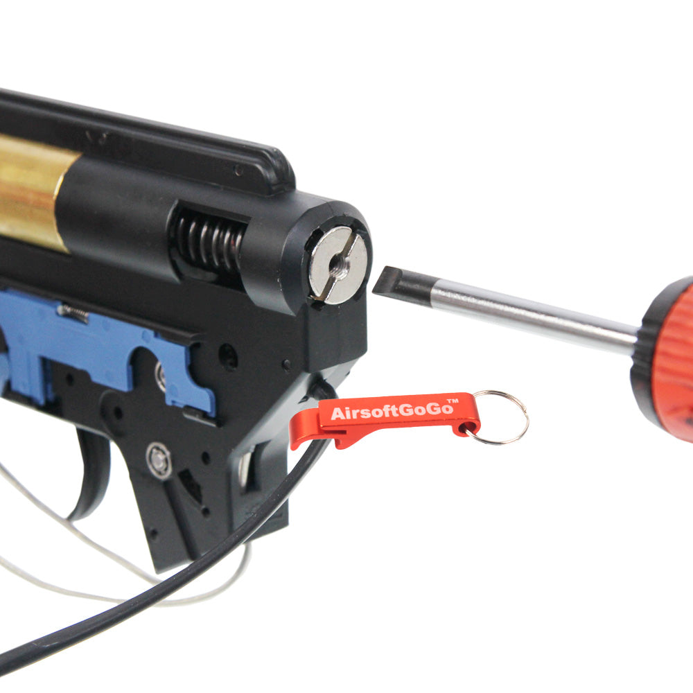 E&C製スプリングメカボックスセット(後部配線) マルイM4 電動ガン対応 (黒)