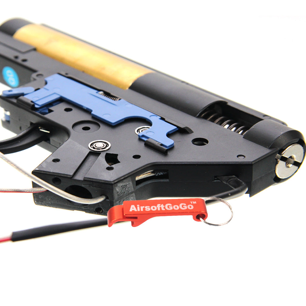 E&C製スプリングメカボックスセット(後部配線) マルイM4 電動ガン対応 (黒)