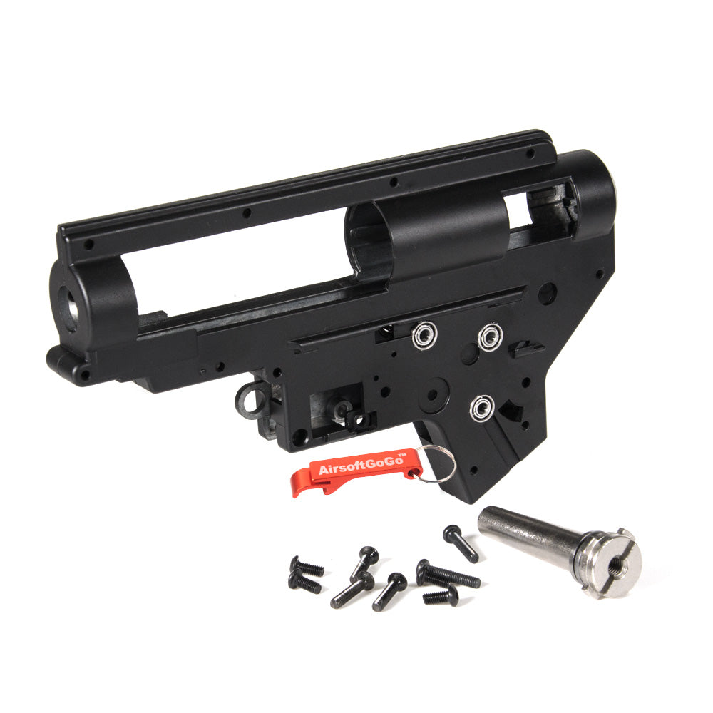 E&C M4 Ver.2 8mm軸受 スチール QDメカボックスシェルセット (ブラックカラー)