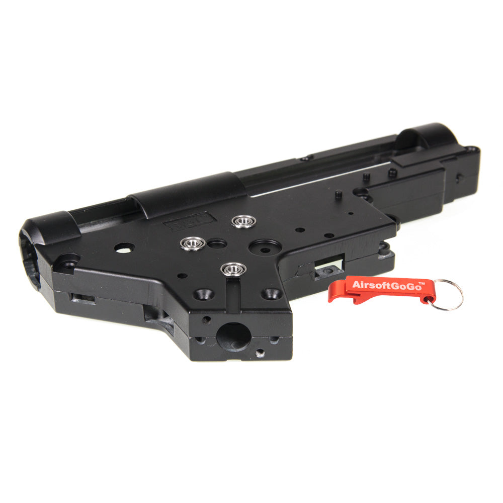 E&C M4 Ver.2 8mm軸受 スチール QDメカボックスシェルセット (ブラックカラー)