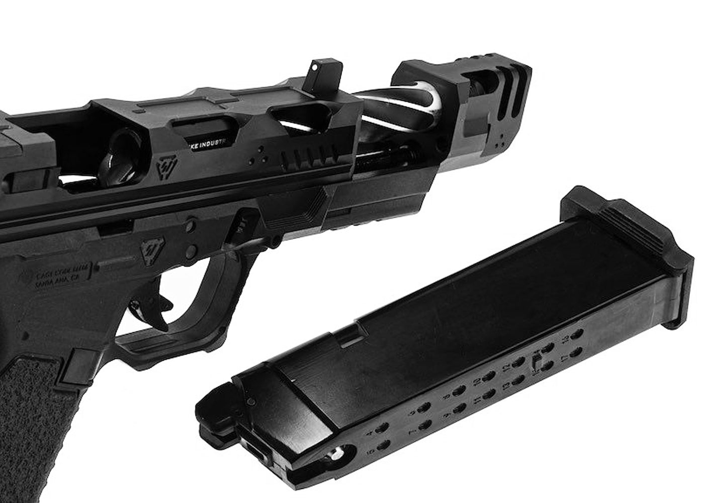 EMG STRIKE INDUSTRIES ARK17 ガスブローバック GBB 取り外し可能コンペンセータ付き (ブラック )