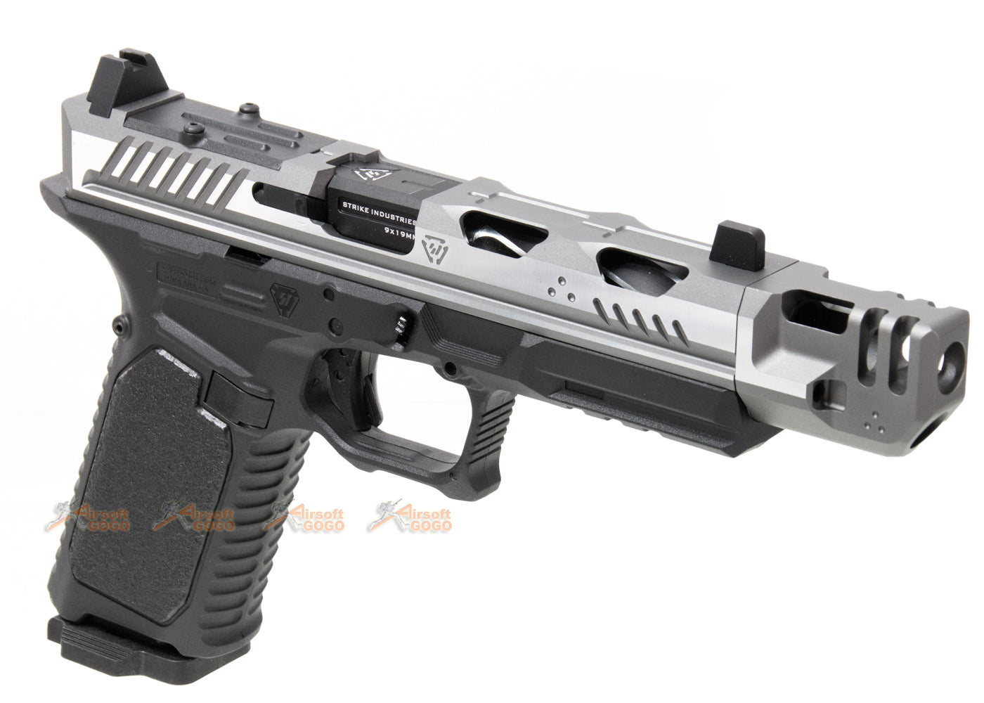 EMG STRIKE INDUSTRIES ARK17 G17 ガスブローバック GBB w/ コンペンセイター (シルバー) – AIRSOFT  GOGO