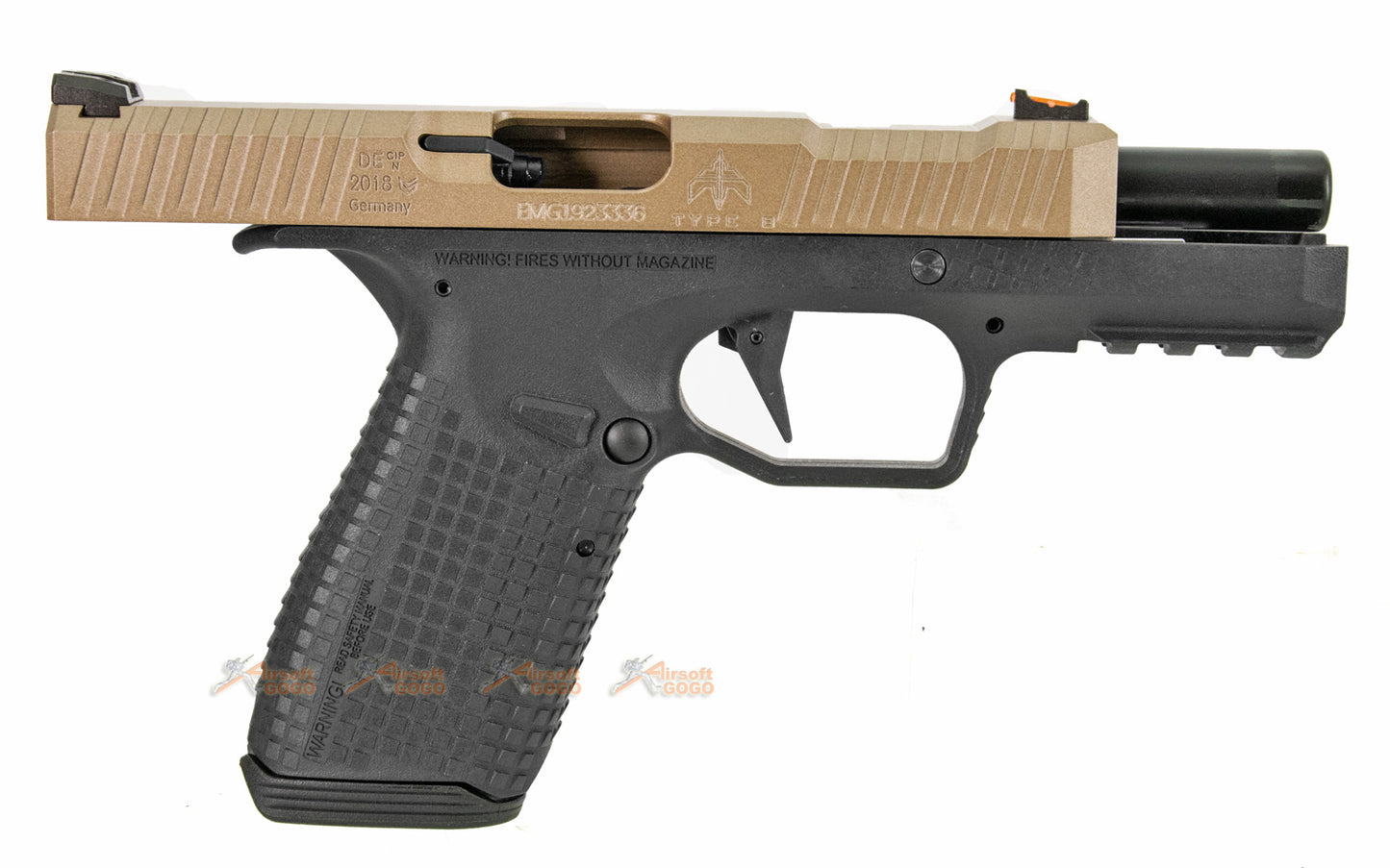 EMG / ARCHON AR タイプ B ガスブローバック GBB (ブラック ・ダークアース色)