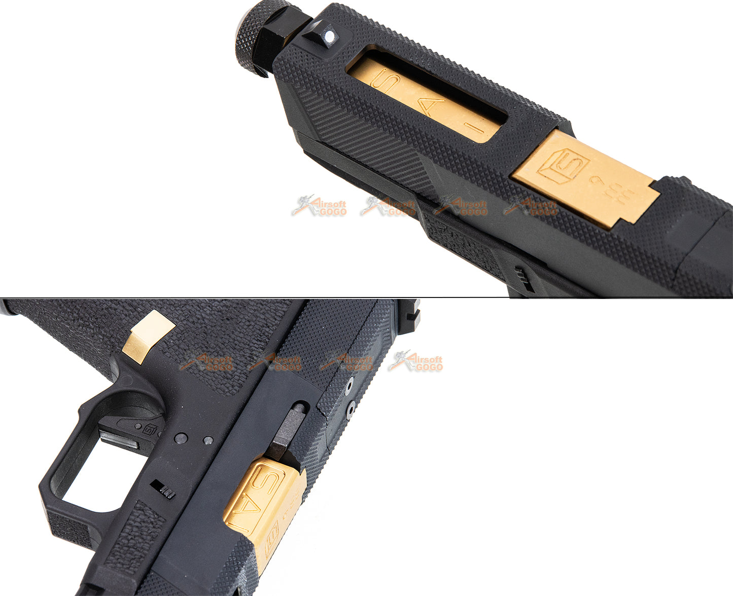 EMG / SAI Utility Compact (ユーティリティコンパクト) ガスブローバック GBB (アルミ ・ガス ver.) - ゴールド / ブラック