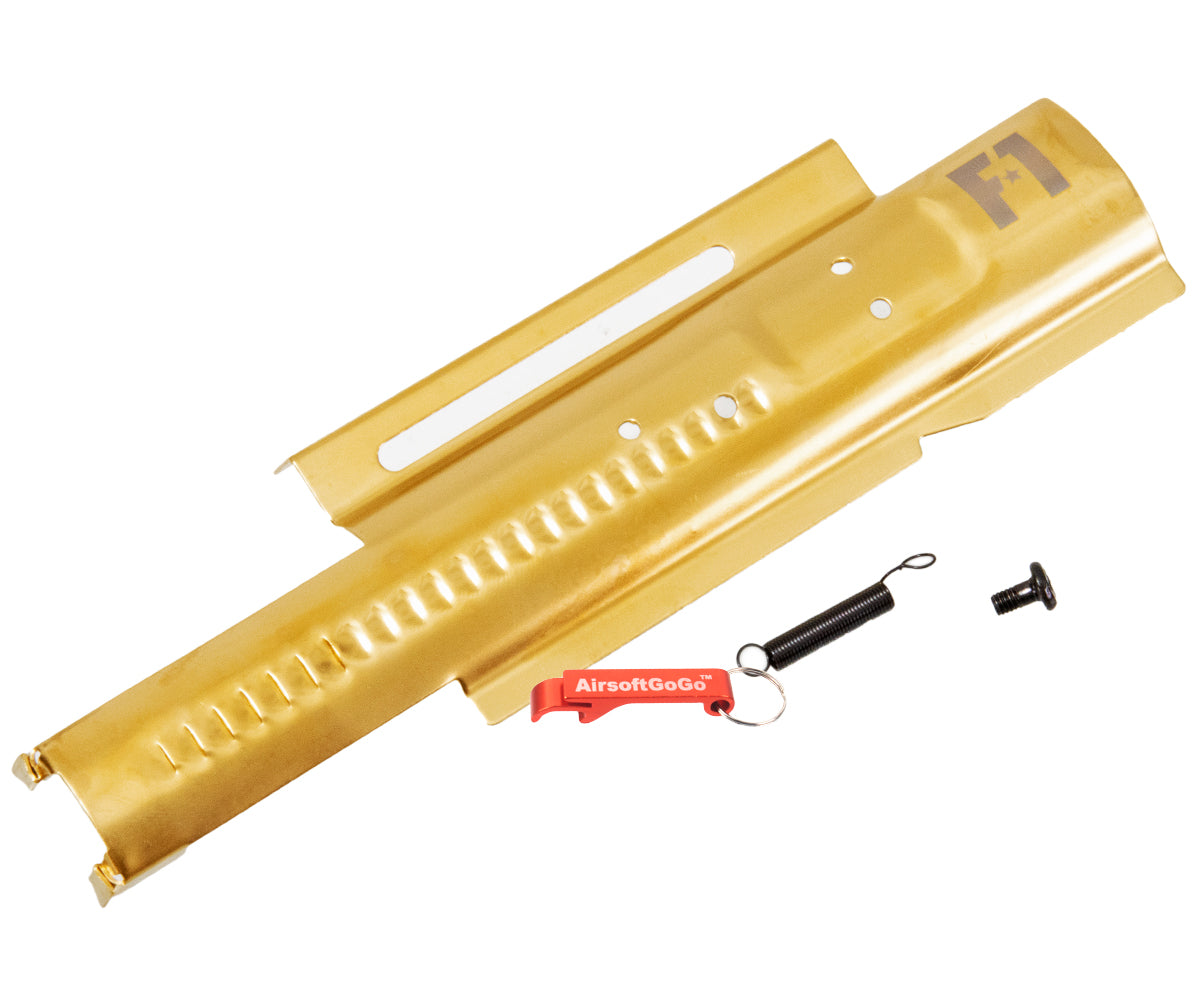 電動ガン EMG F1 Firearms 、 APS Phantom Extremisシリーズ用 APS リコイルプレートカバー (ゴールド)