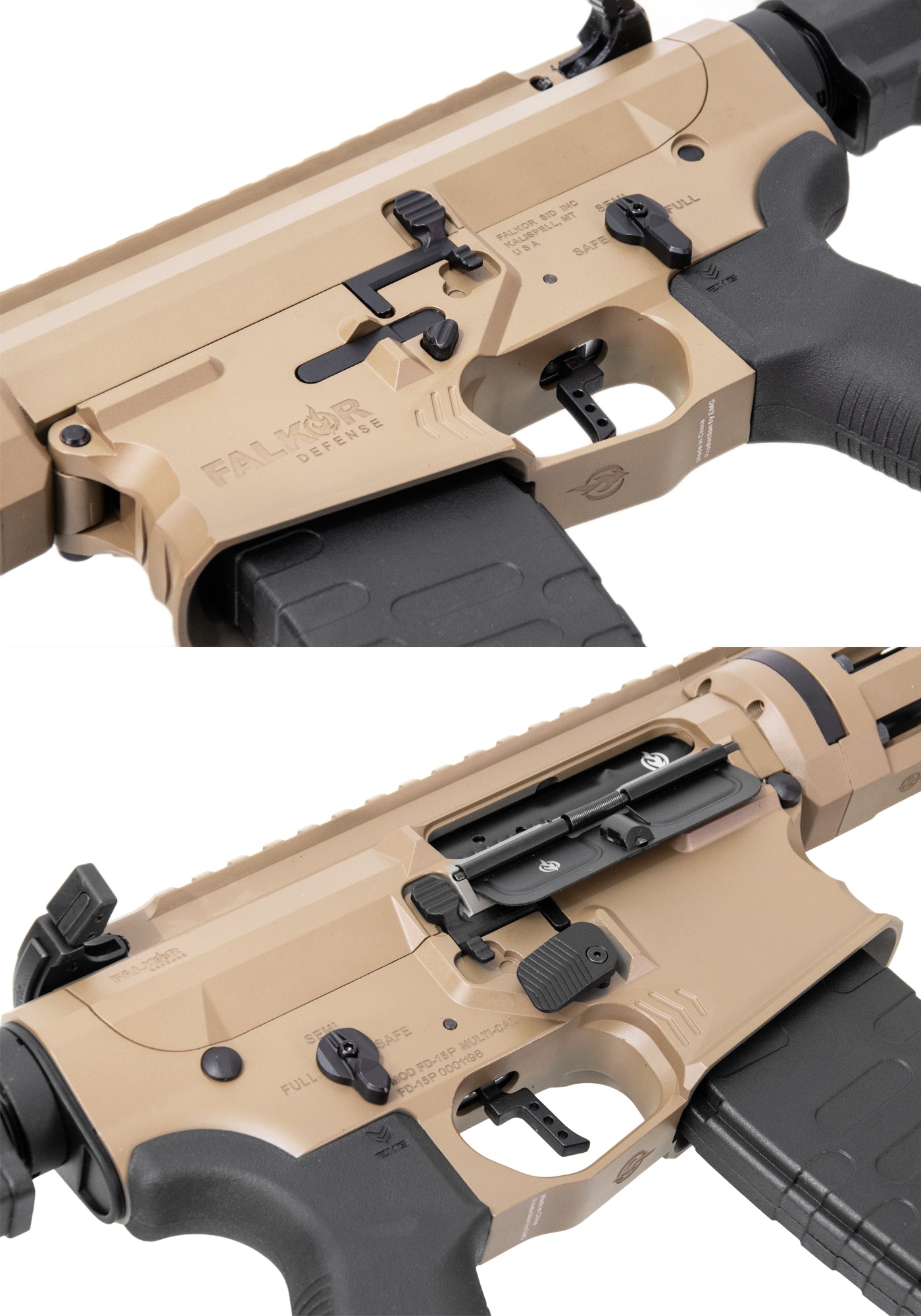 APS/EMG Falkor Phantom 9インチ M-Lok RS3 電動ガン デザートカラー