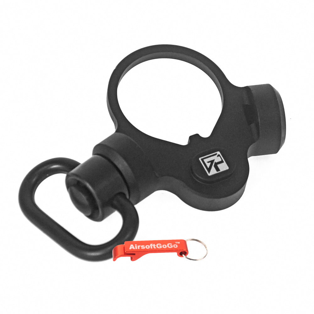 G&P Extended Stock Dual Sling Mount & QD Sling Swivel (Black) for Marui M4A1 MWS GBBR