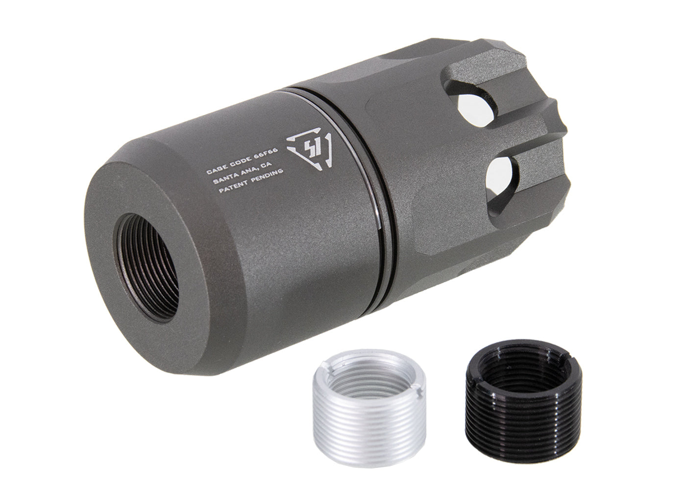 G&P Strike Industries Oppressor M4 14mm CW & 14mm CCW Only (Muzzle Device) - Gray