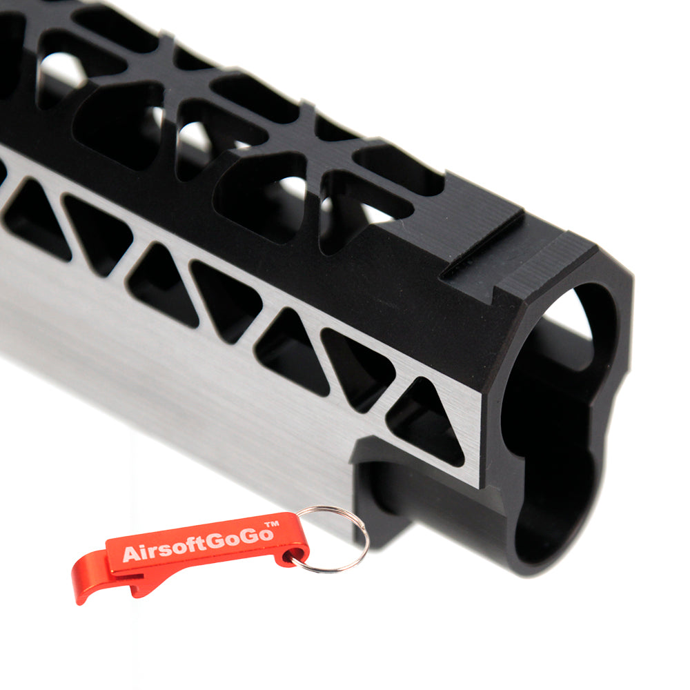 Gunsmith bros Marui GBB High Capa Series Custom Slide Set (Triangular Type) - Black & Silver