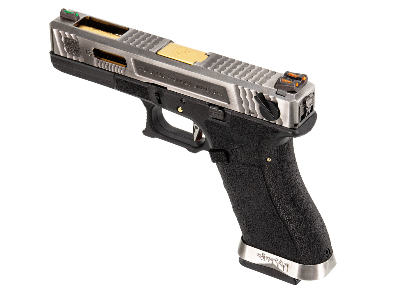WE G18C T3モデル ガスブローバック (色:黒/ 銀/ 金 )