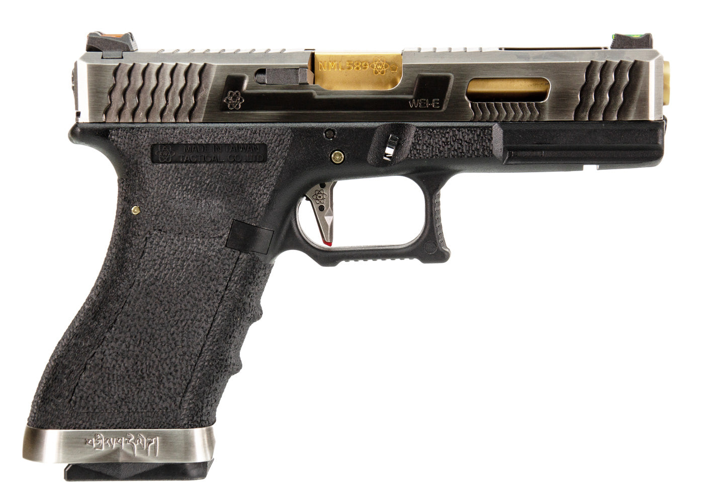 WE G18C T3モデル ガスブローバック (色:黒/ 銀/ 金 )