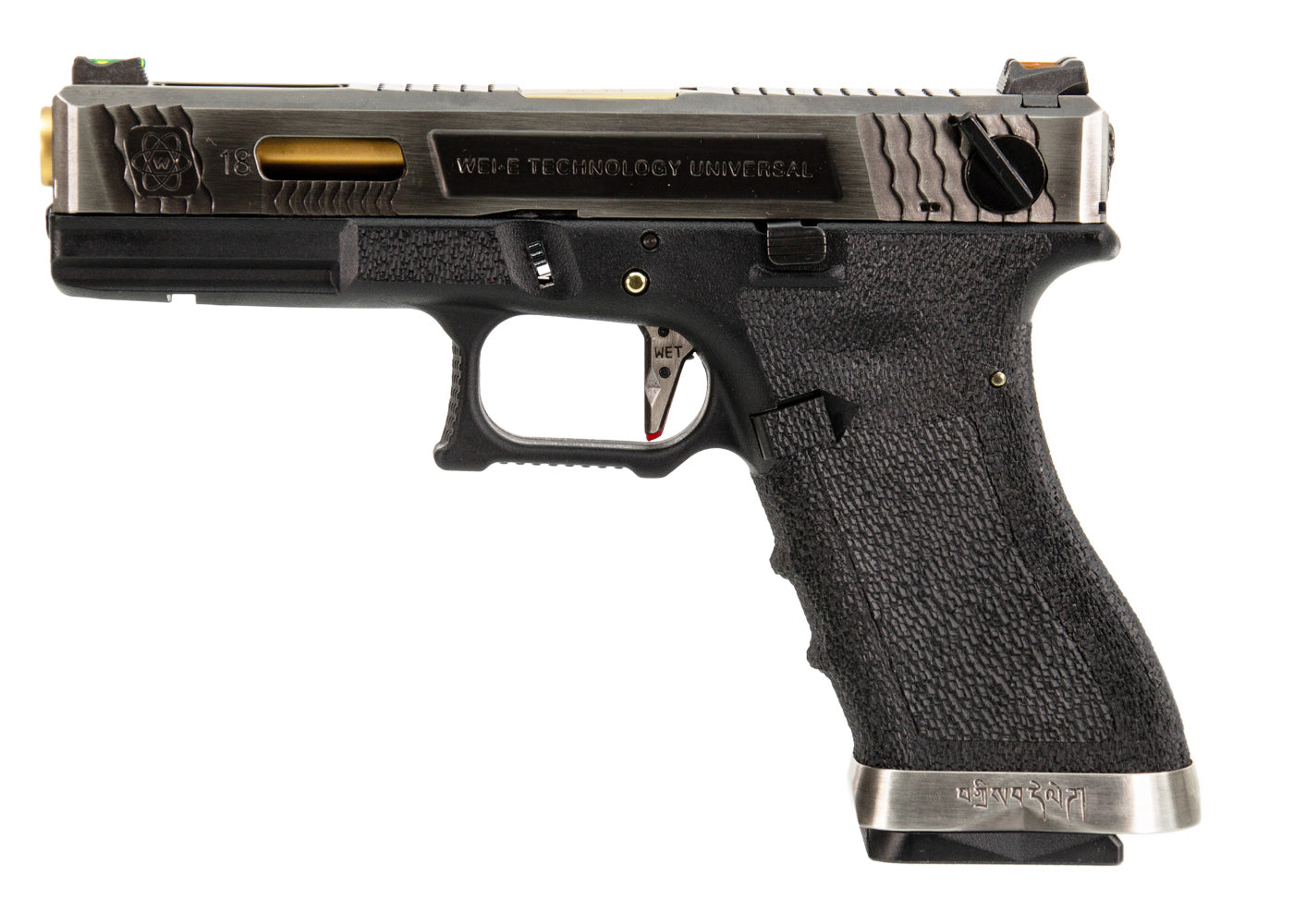 WE G18C T3モデル ガスブローバック (色:黒/ 銀/ 金 )