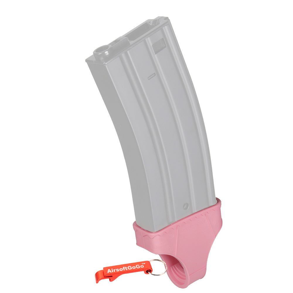 HARDCORE TACTICS mag pants style magazine pouch for M4 electric gun/gas blowback (pink, 2 pieces)