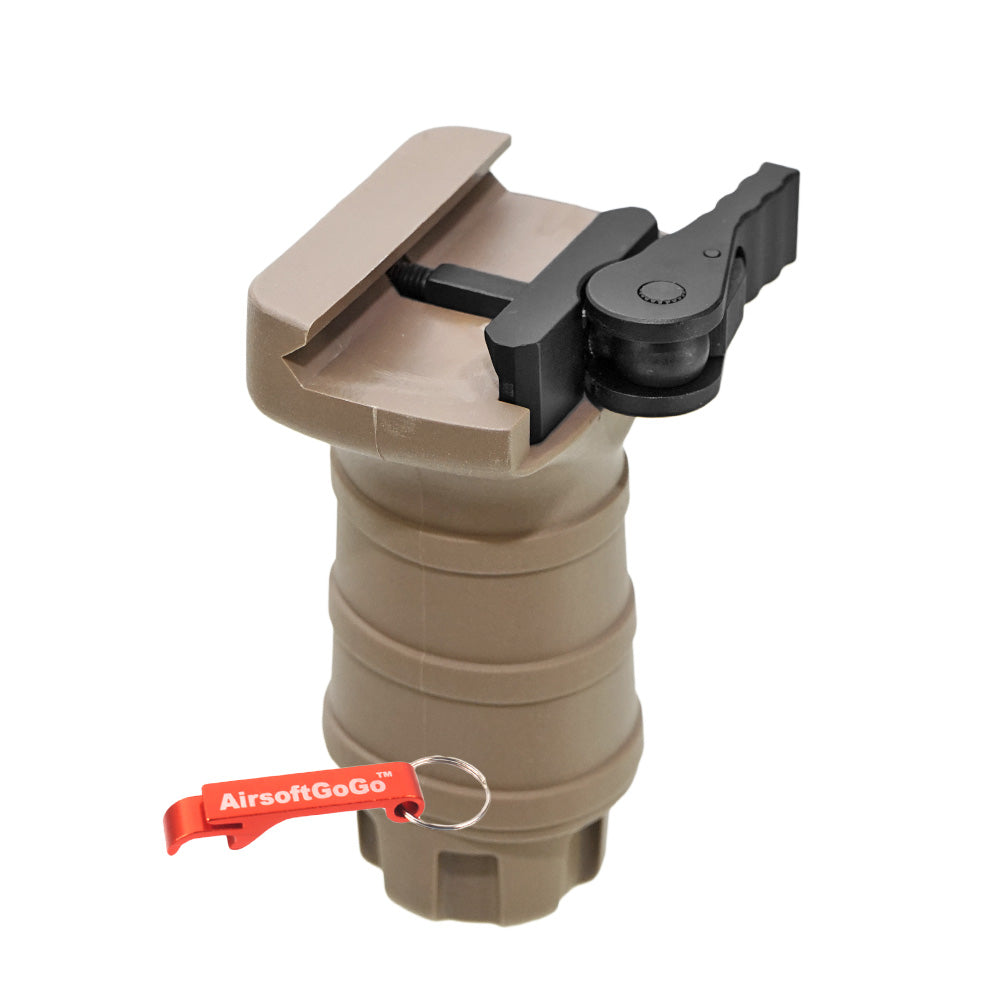 電動ガン・ガスブローバックライフル用スタビーQDタイプフォアグリップ (ダークアース色)