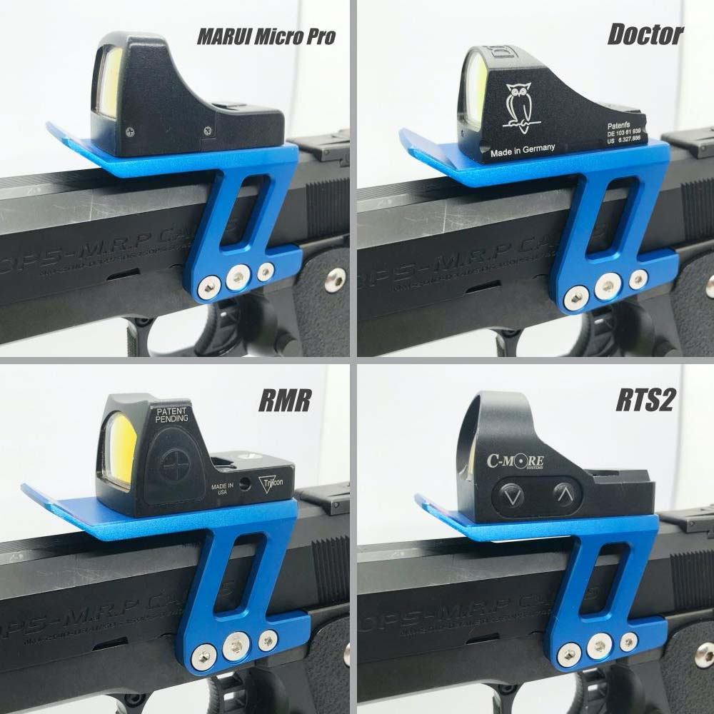 JLP Dual-use Red Dot Sight Mount Tokyo Marui, AW, WE, Hi-Capa, Marui Micro Pro/Doctor/RMR/RTS2 Gas Blowback GBB