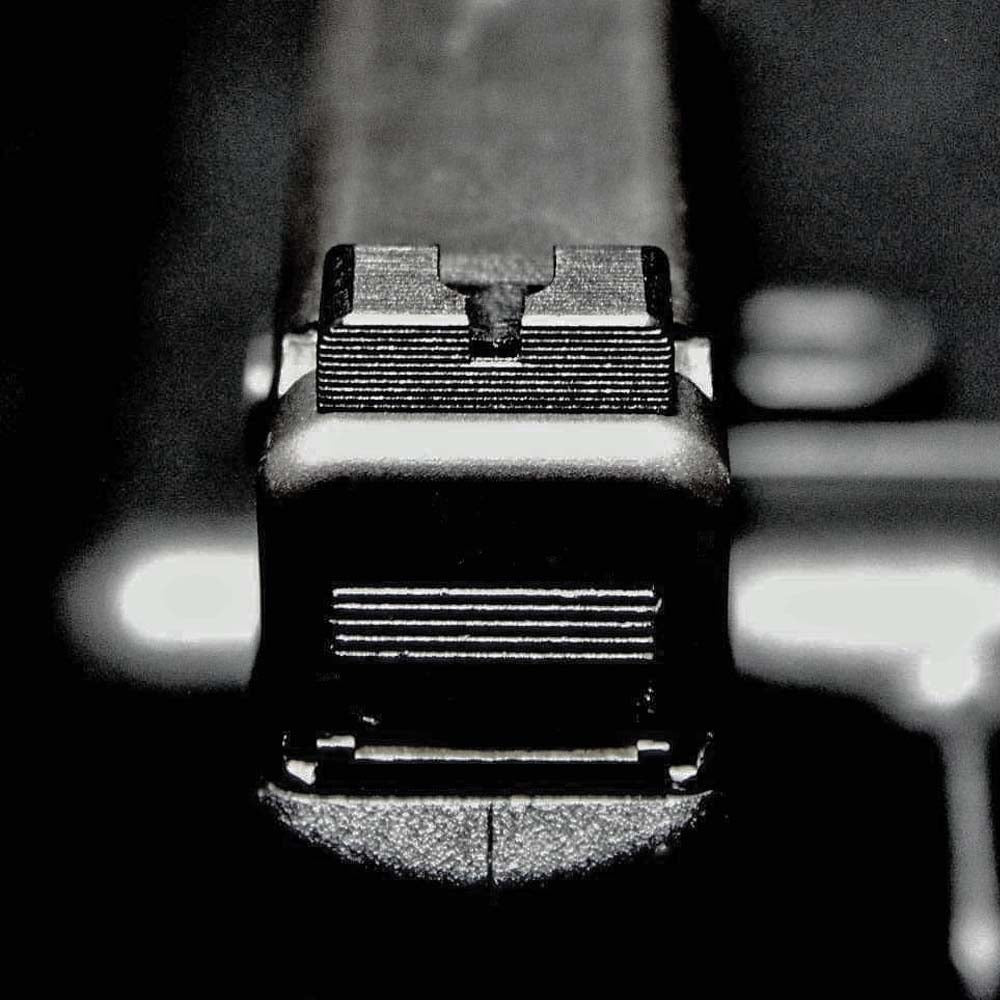 JLP コンペティションリアサイト 東京マルイ、AW、WE G17/ G18C/ G19X/ G22/ G26/ G34 ガスブローバック GBB専用(ブラック)