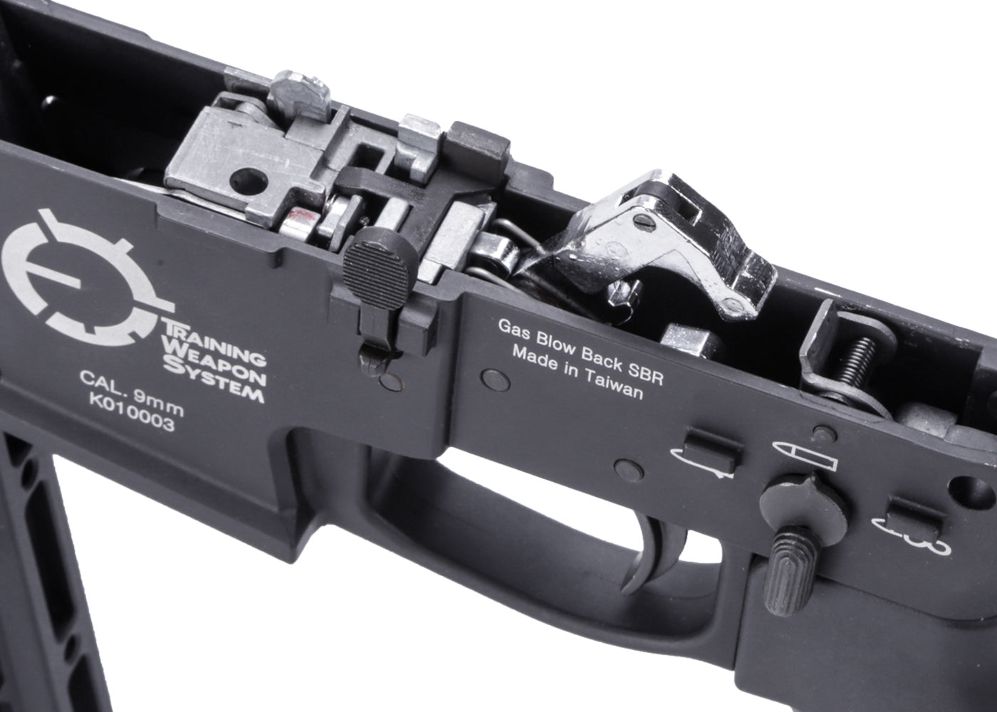 King Arms TWS 9mm SBR ガスブローバックライフル (ブラック)