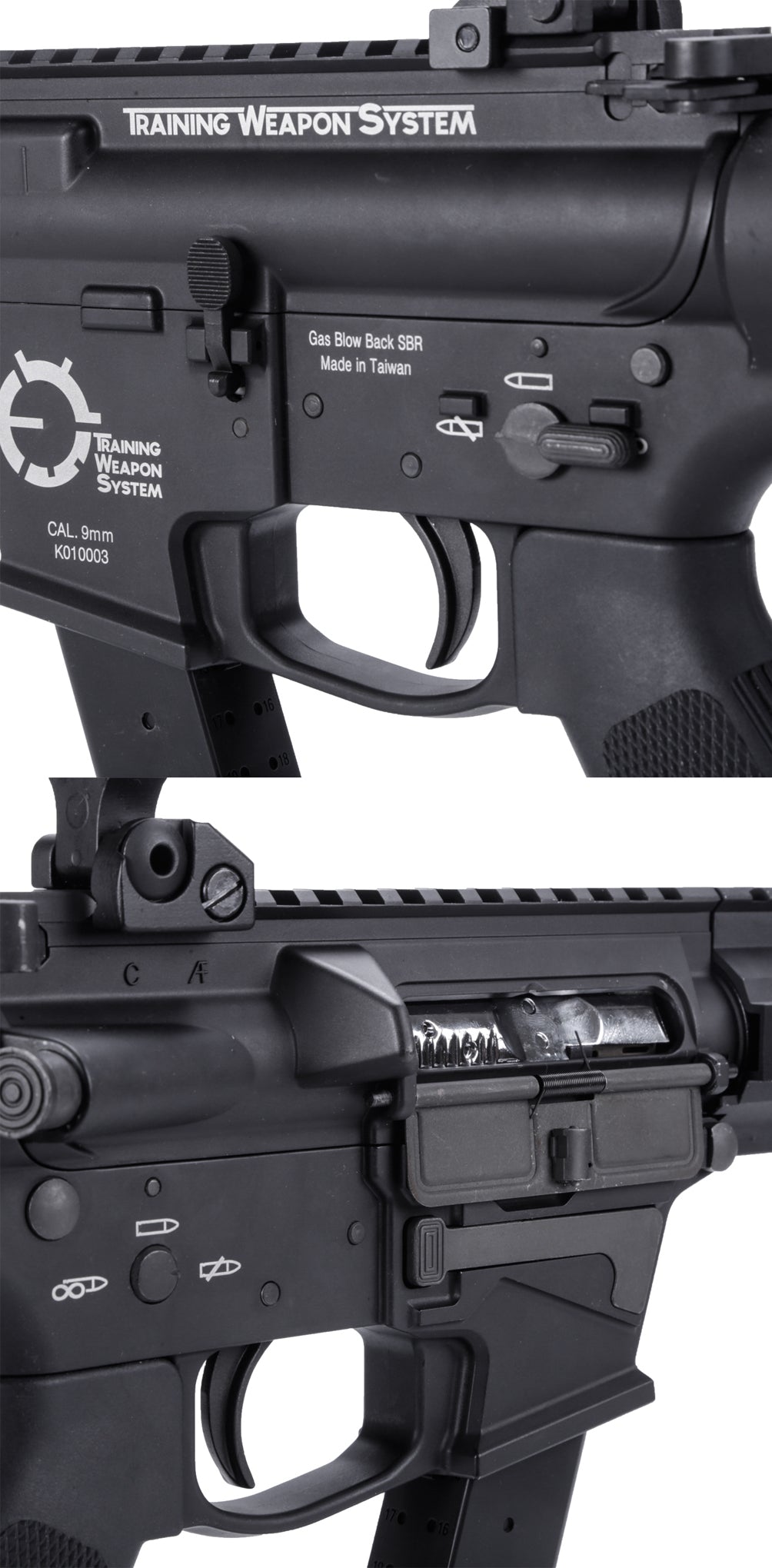King Arms TWS 9mm SBR ガスブローバックライフル (ブラック)