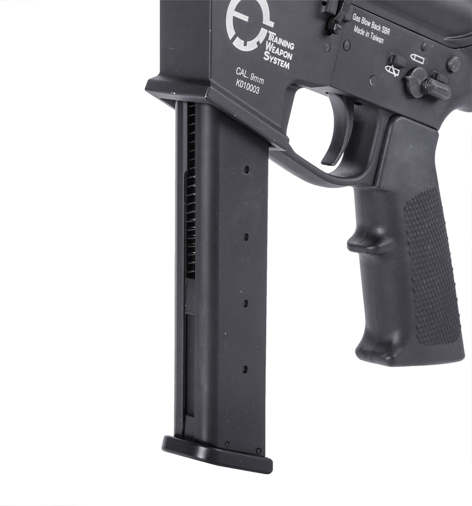 King Arms TWS 9mm SBR Gas Blowback Rifle (Black)