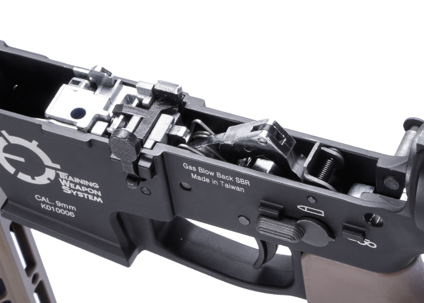 King Arms TWS 9mm SBR ガスブローバックライフル (ダークアース)