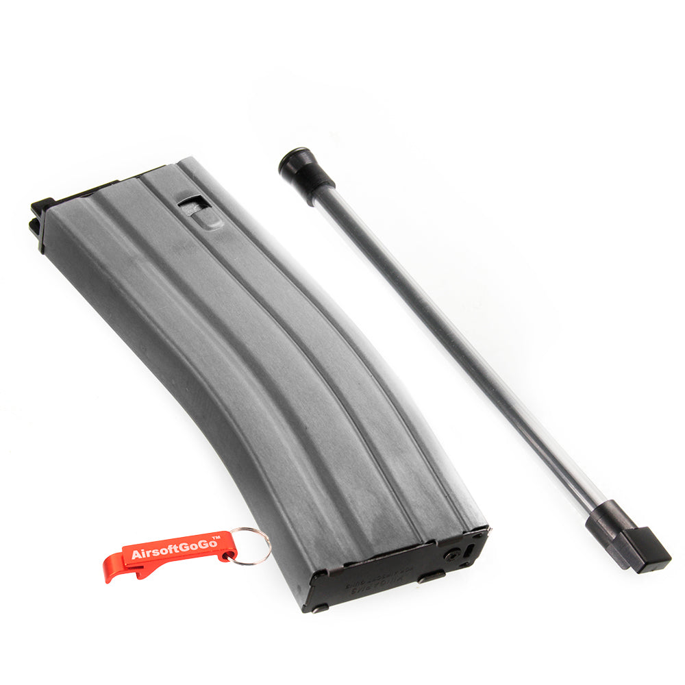 Compatible with King Arms / Western Arms / CAA M4 40 round gas magazine (gray)