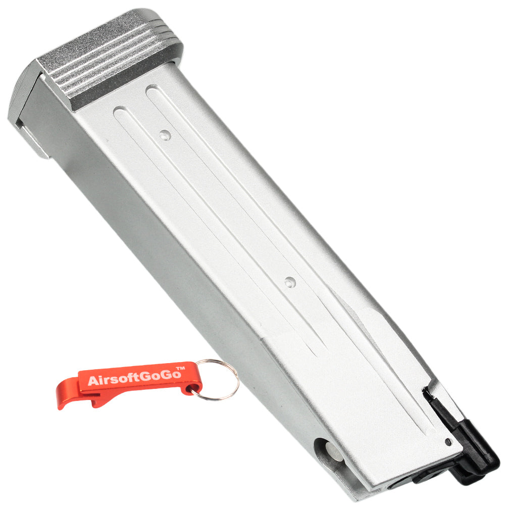 KJ ・ WE ・ Tokyo Marui High Capa 5.1 ・ Ultralight Aluminum Magazine for IPSC Player (Silver, 165g)