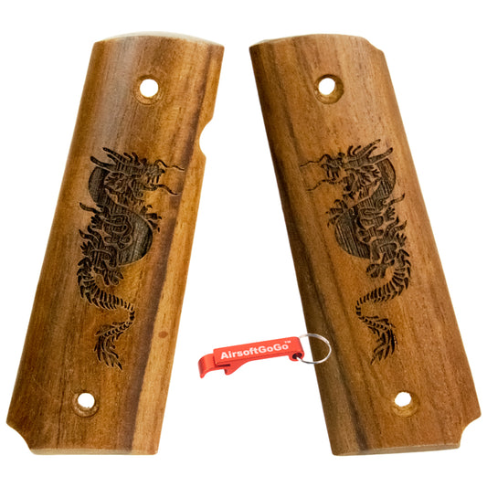 Wooden Grip Cover for Marui 1911 Gas Blowback Gun