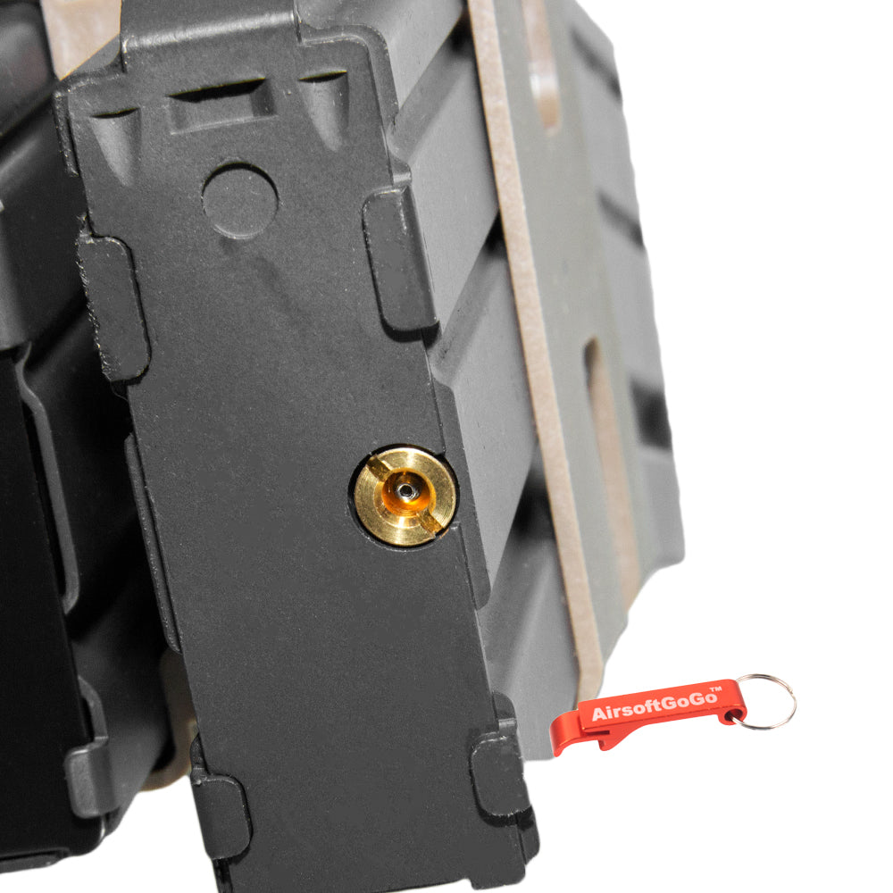 WE M4 80 stations double type gas magazine for gas blowback