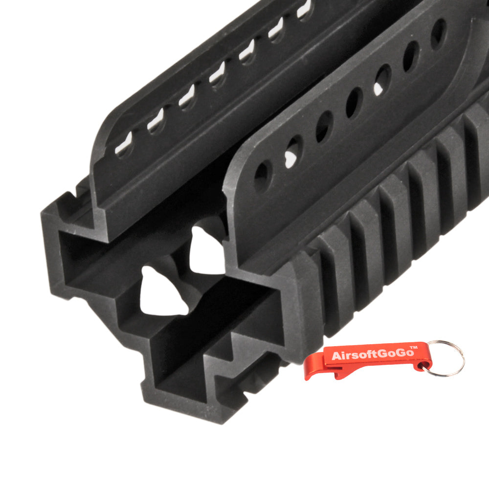 G&G と ARMY L85 / SA80対応 MADBULL Daniel Defense ダニエルディフェンス 9インチ アルミRISハンドガード (ブラック)