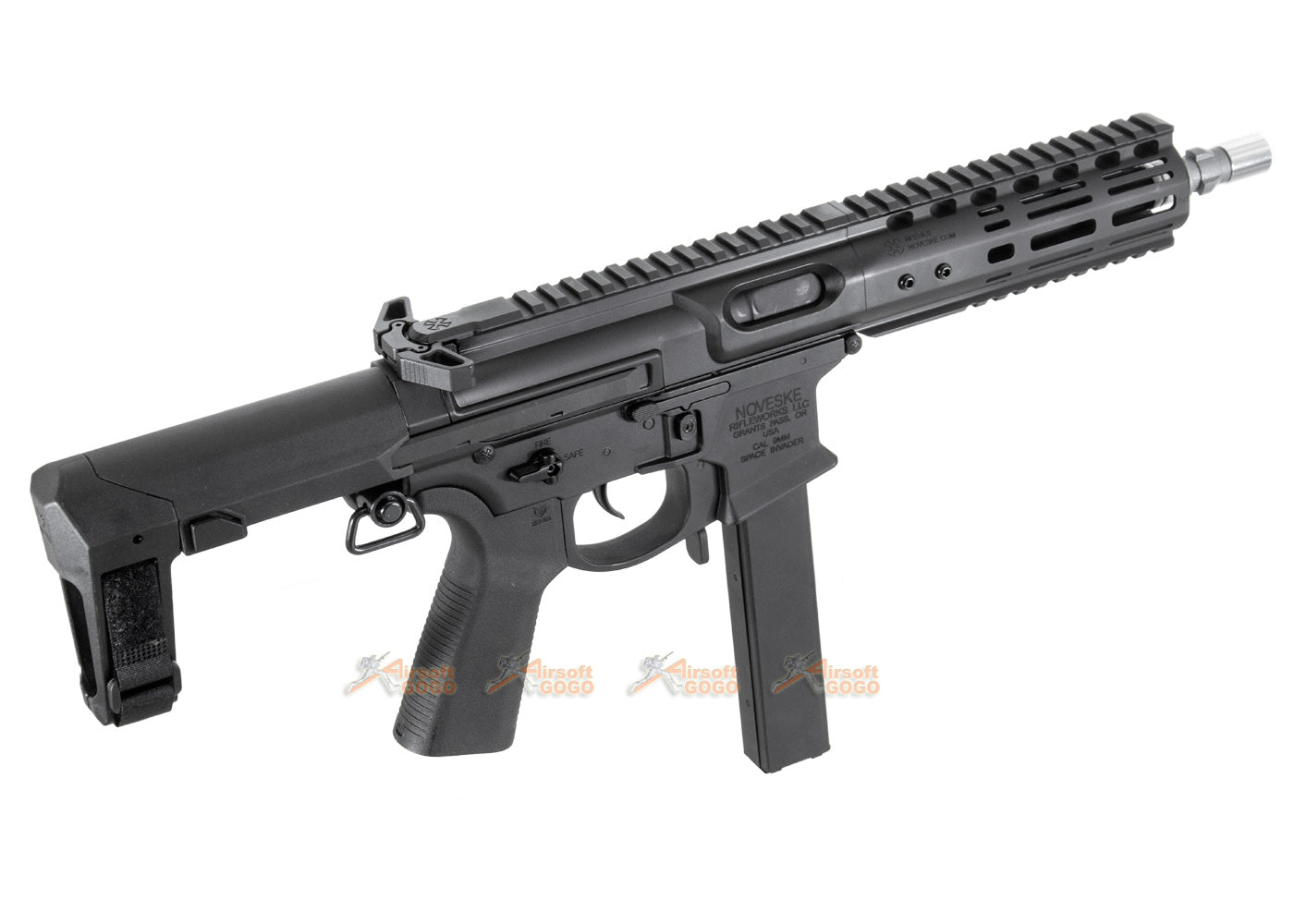 【APS】 APS / EMG SPACE INVADER 9MM PCC 電動ガン (ブラック)
