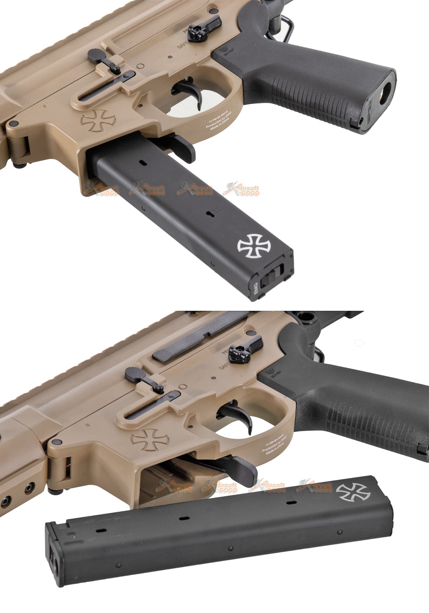 【APS】 APS / EMG SPACE INVADER 9MM PCC 電動ガン (ダークアース)