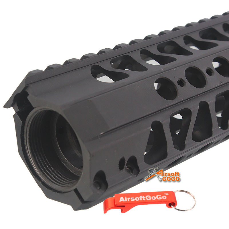 WA / WE / イノカツ(INOKATSU) M4ガスブローバック ライフル ・ Systema PTW M4電動ガン 用12 インチワイヤーカッターレールシステム (黒)